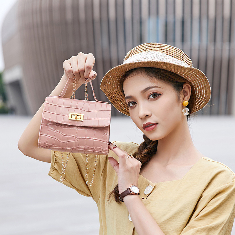 New Crocodile Pattern Platinum Handbag Women’s Crossbody Phone Bag