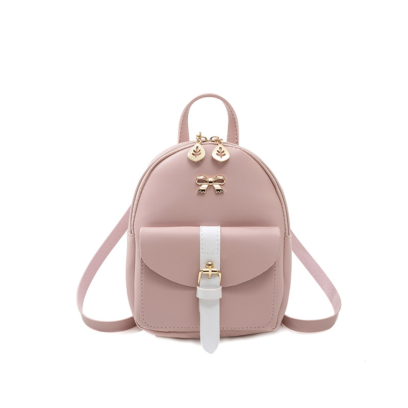 Women's Contrast Zip Backpack Convertible Crossbody Phone Bag Small - Image 5
