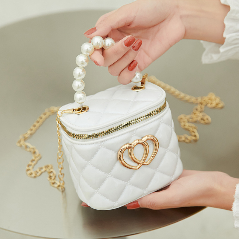 Jelly Round Crossbody Phone Bag with Chain Strap