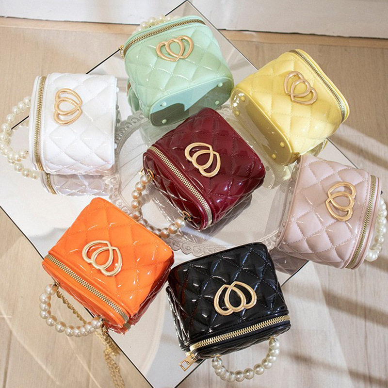 Jelly Round Crossbody Phone Bag with Chain Strap