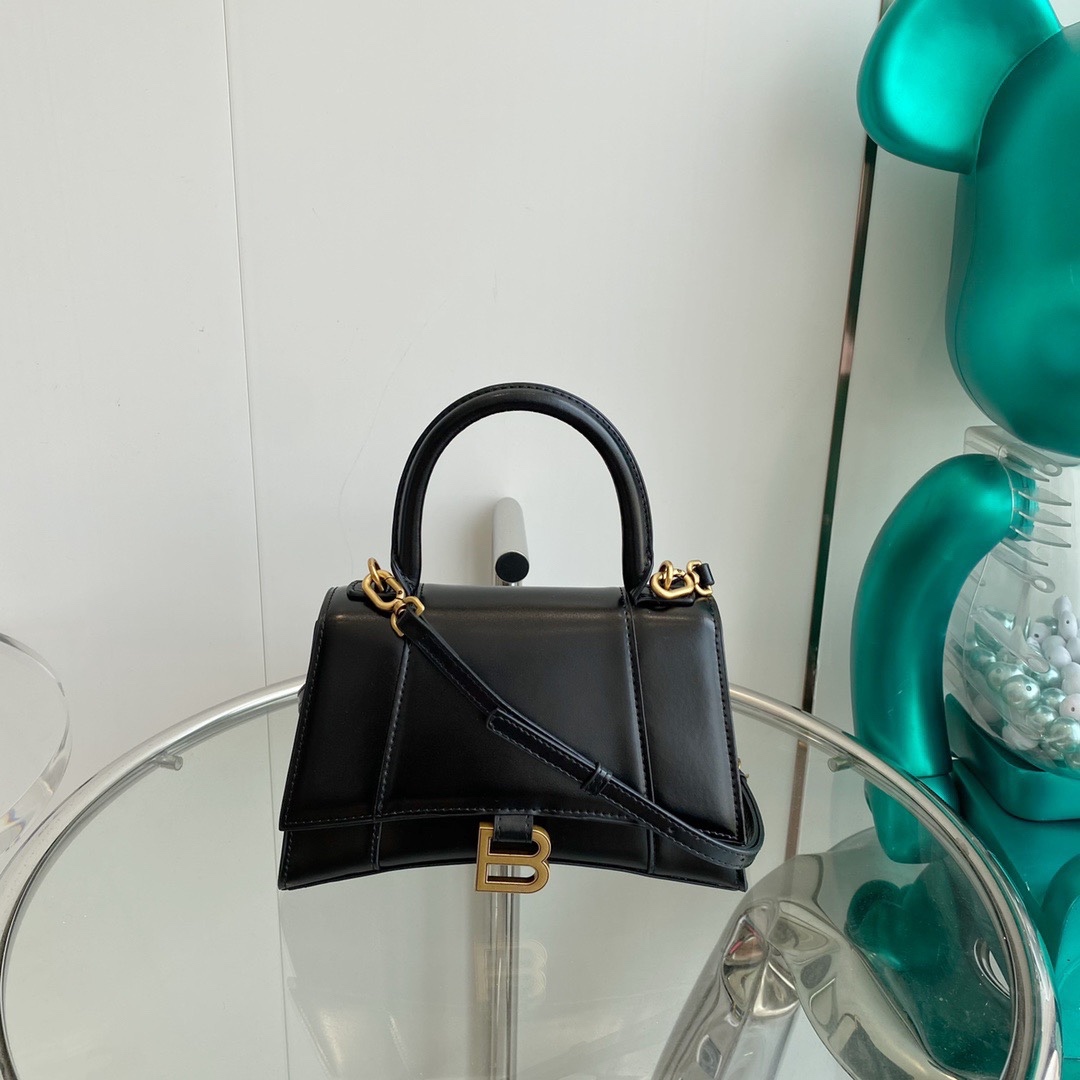 Crocodile Pattern Hourglass Handbag Crossbody Genuine Leather Shoulder Bag