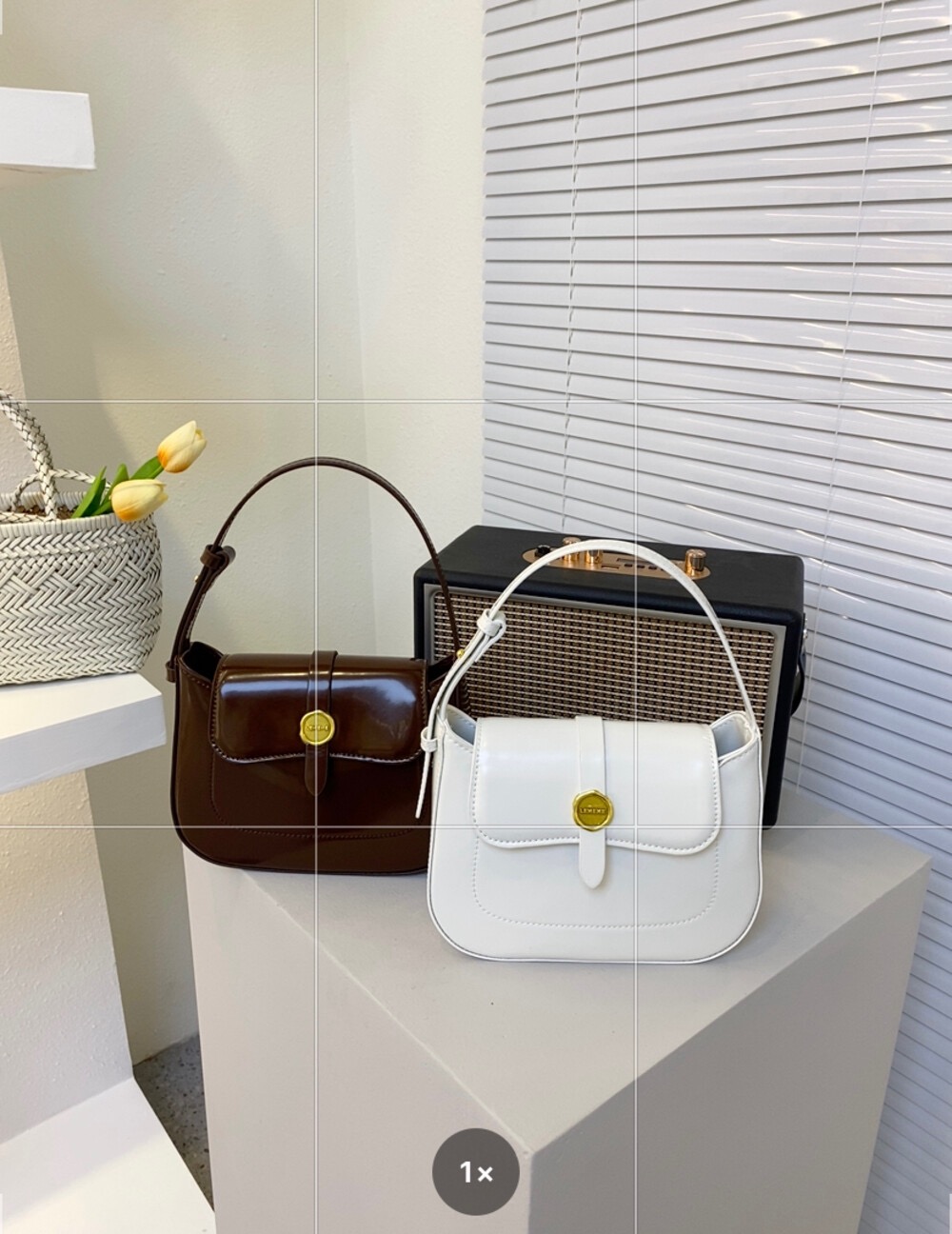 Small Niche Top Layer Cow Leather French Wrist Bag Underarm Shoulder Bag
