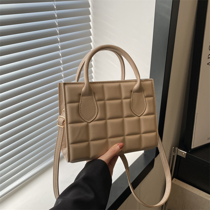 2024 Korean Style Solid Color Small Square Handbag Shoulder Crossbody Bag for Women - Image 3